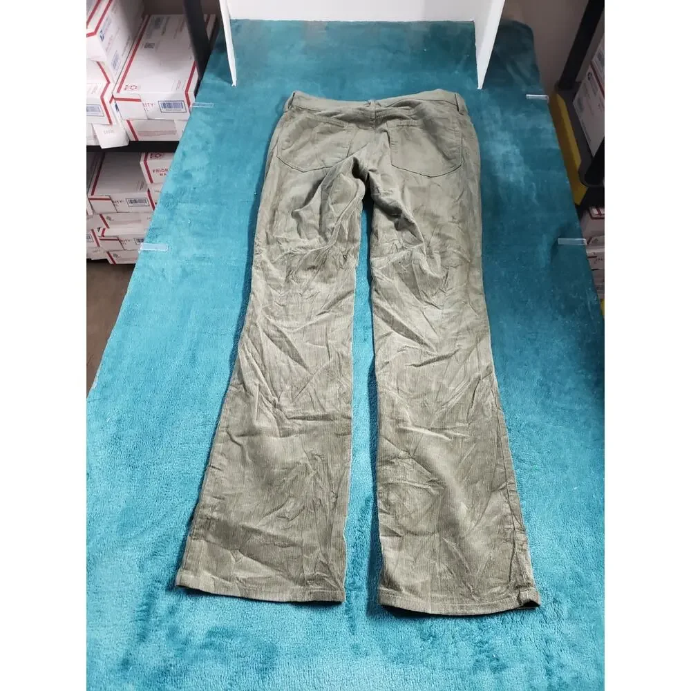 Loft Jeans Size 4 Petite Women Green Pant Corduroy Stretch Dark Mid Rise Bootcut